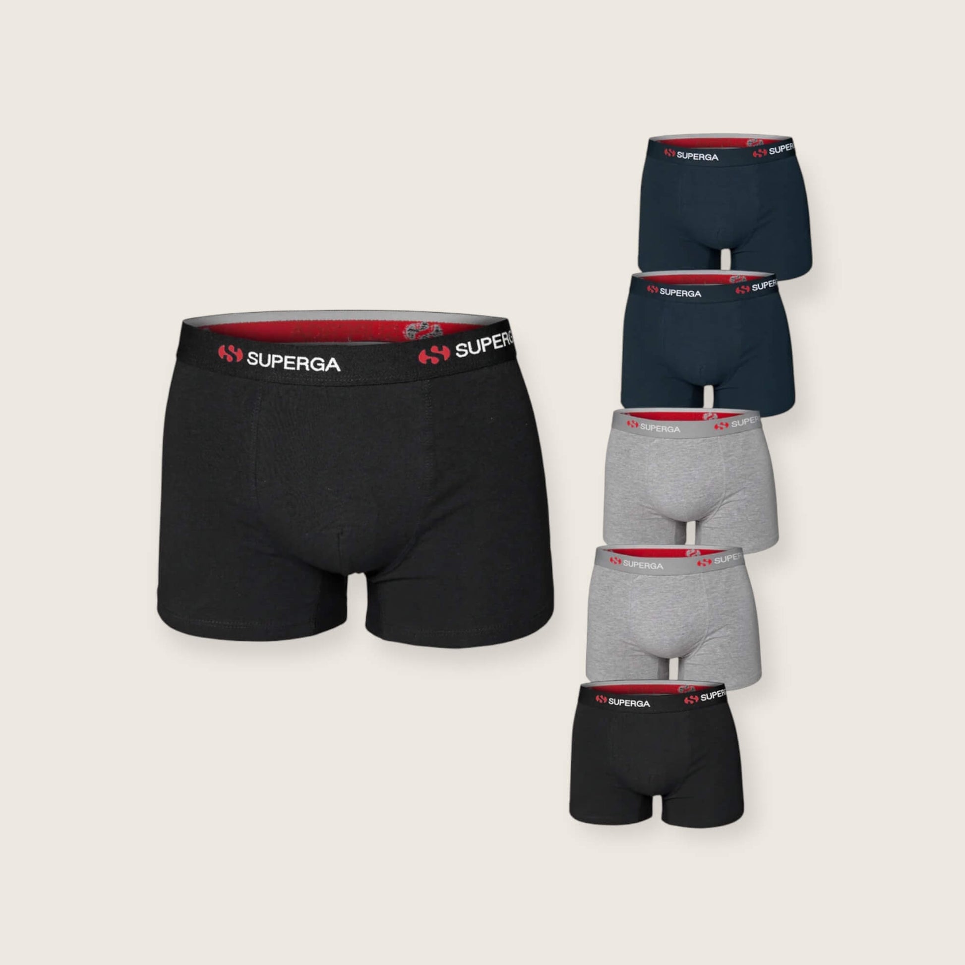 Boxer uomo Superga bipack