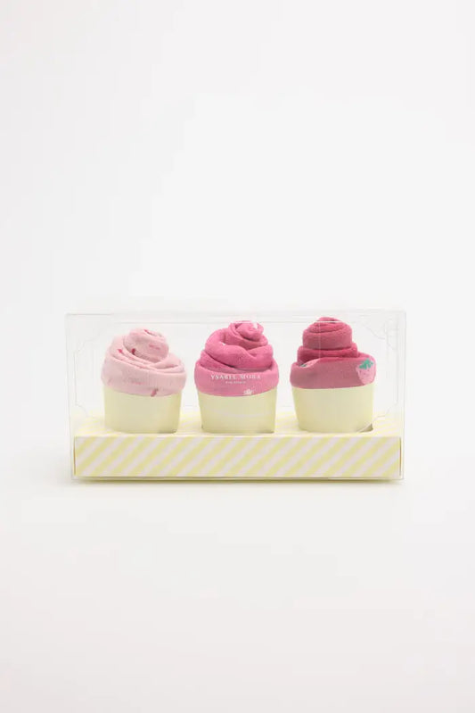 Confezione regalo 3 calzini a forma di muffin
