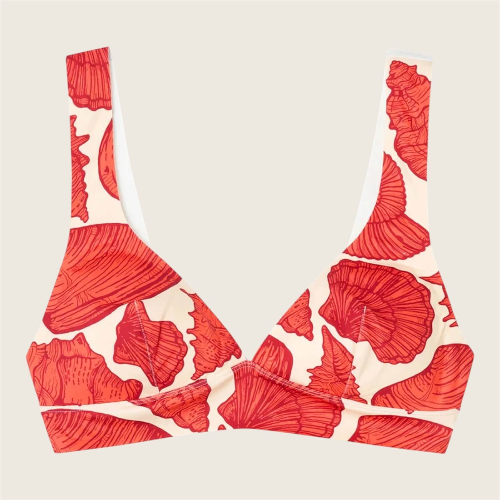 Top bikini triangolare con imbottitura rimovibile Flora