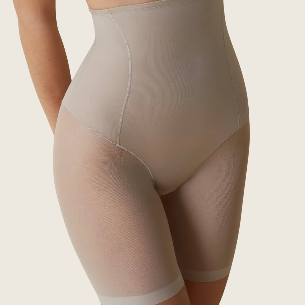 Guaina di controllo vita alta Gambaletto velato