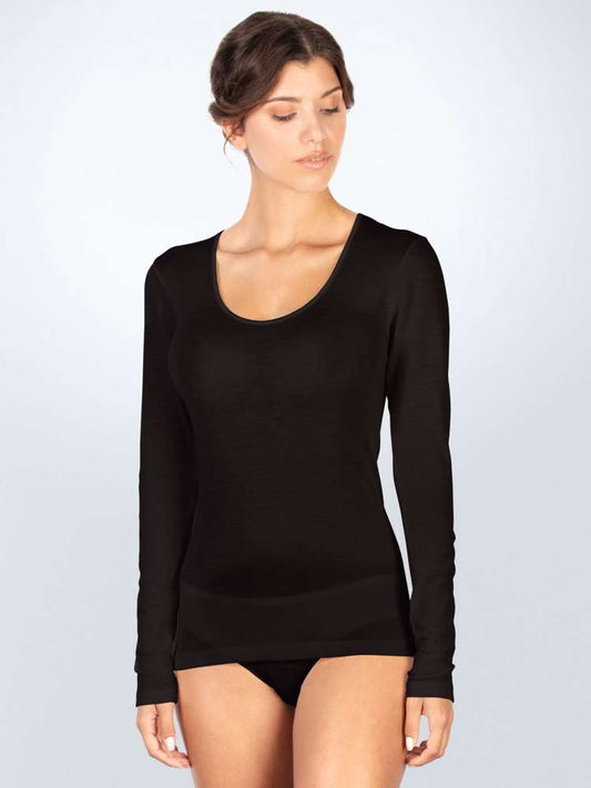 Maglia manica lunga Lana Seta
