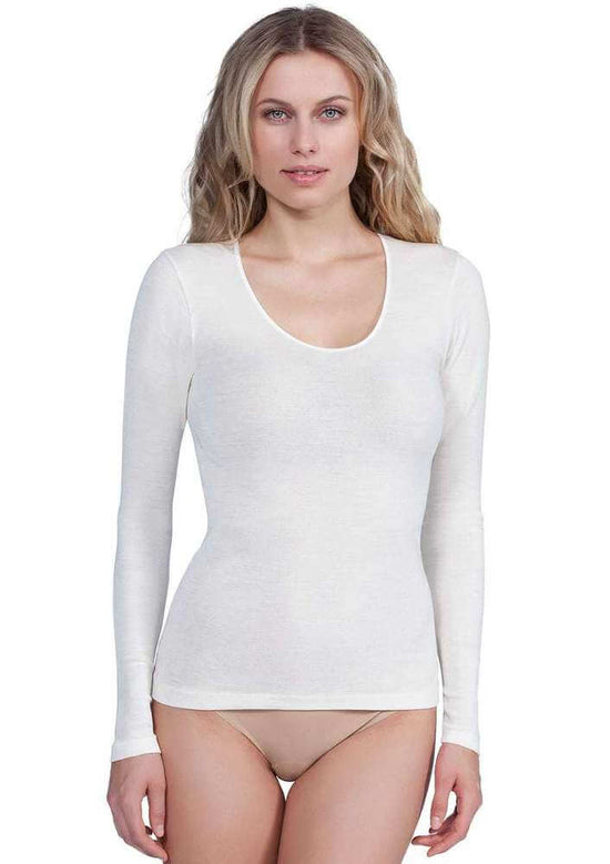 Maglia manica lunga Lana Seta