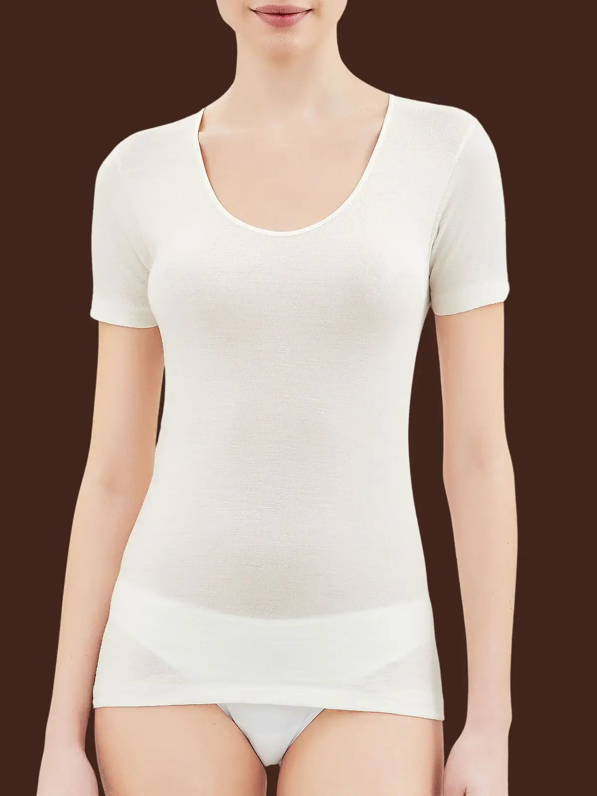 Maglia manica corta Lana Seta