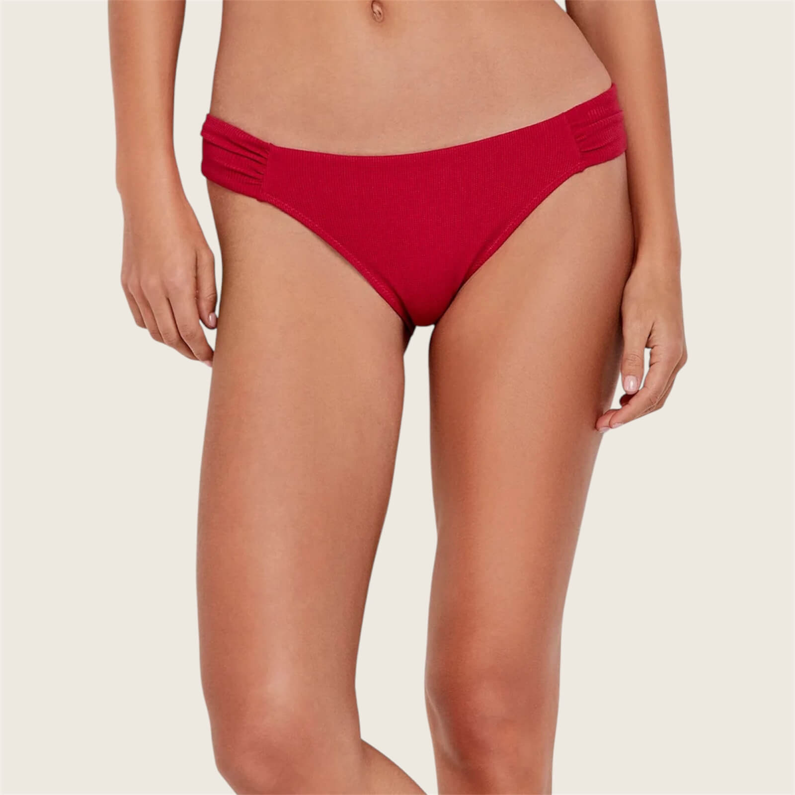 Slip bikini in tessuto strutturato Lisa