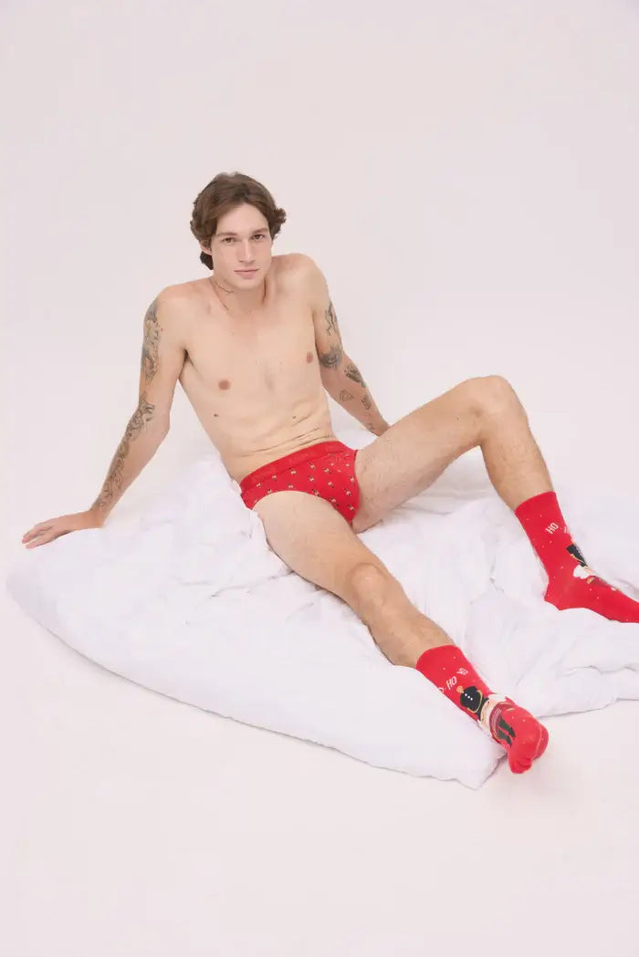 Confezione di calzini e slip natalizi