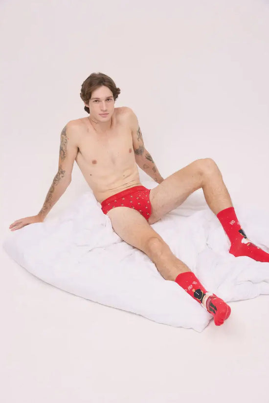 Confezione di calzini e slip natalizi