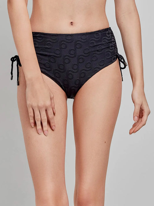 Slip bikini alto con stampa geometrica July