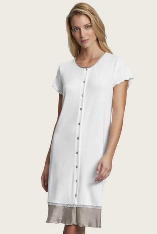 Camicia da notte manica corta aperta Andra