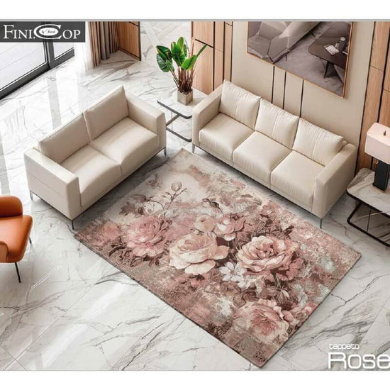 Tappeto velour Rose