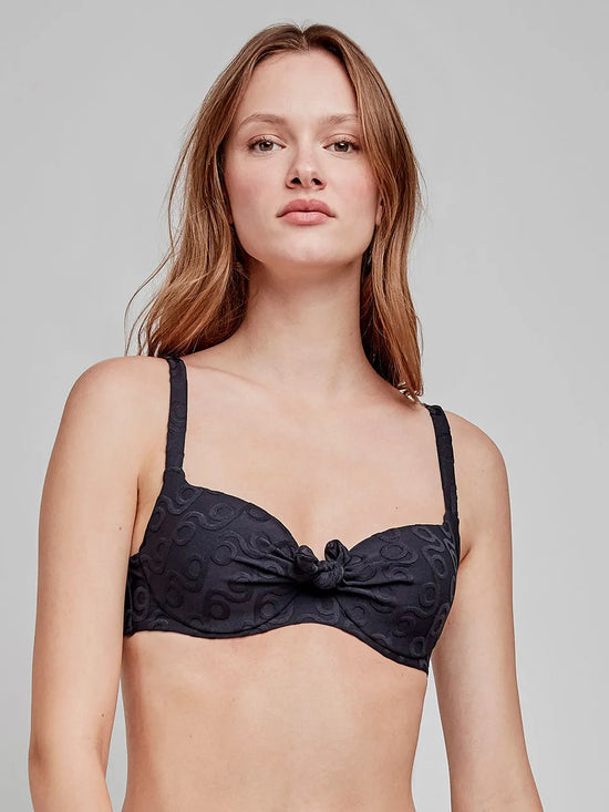 Top bikini con capacità stampa geometrica July