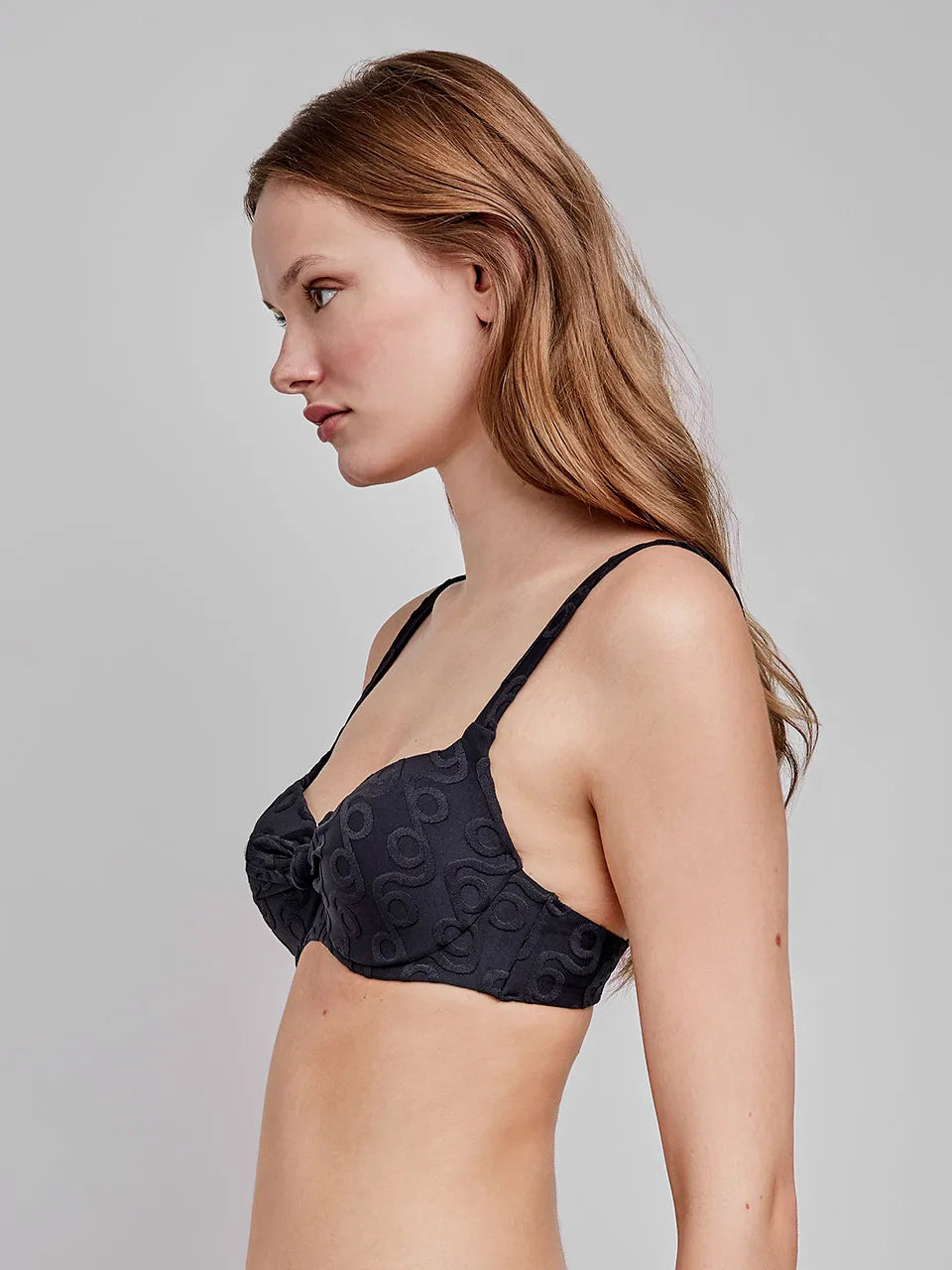 Top bikini con capacità stampa geometrica July